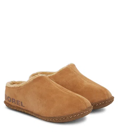 Sorel Kids' Youth Lanner Ridge™ Ii Suede Slides In Brown