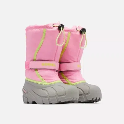 Sorel Kids' Youth  Flurry- Blooming Pink Waterproof Snow Boot Rhs7936
