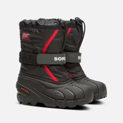 Sorel Kids' Youth  Flurry Ny15- Snow Boots Black Waterproof Insulated Ver1136