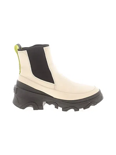 Pre-owned Sorella Vita Ankle Boots In Ivory