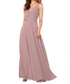 Sorella Vita Bridesmaid Dress With Double Banded Waist In Rosewood In Pink