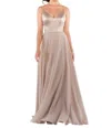 Sorella Vita Mixed Fabric Bridesmaid Dress In Vintage Rose In Pink