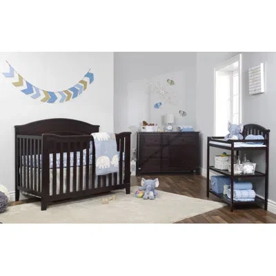 Sorelle Berkley Convertible Standard Nursery Furniture Set In Espresso