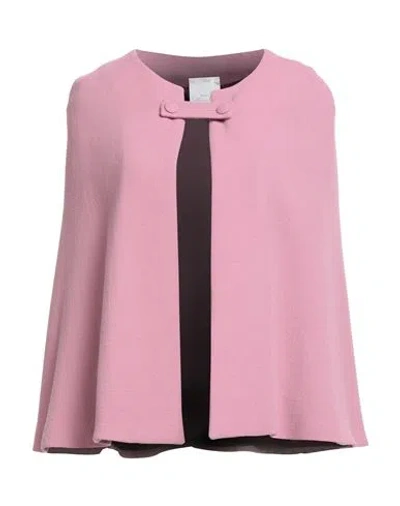 Sorelle Collezioni Private Woman Cape Pink Size 10 Wool