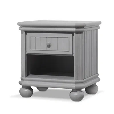 Sorelle Finley 1 Drawer Nightstand In Stone Gray