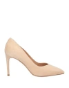 Sorelle Perego Woman Pumps Sand Size 8 Leather In Beige