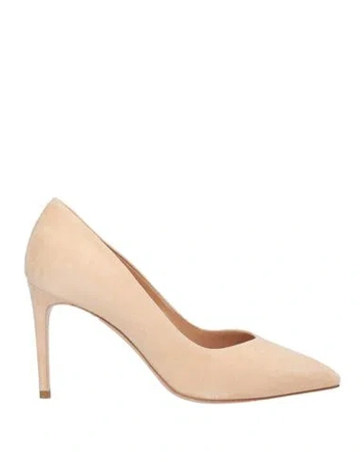 Sorelle Perego Woman Pumps Sand Size 8 Leather In Beige