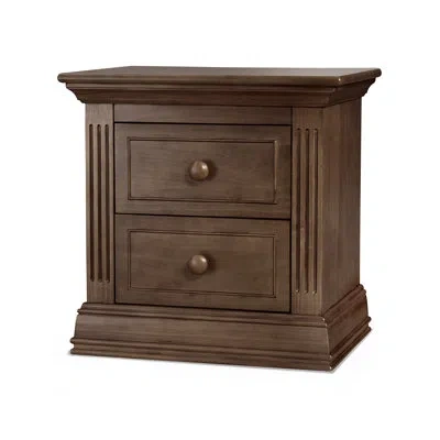 Sorelle Providence 2 Drawer Nightstand In Chocolate