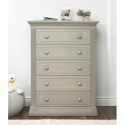 Sorelle Providence 5-drawer Solid Wood Chest In Heritage Fog