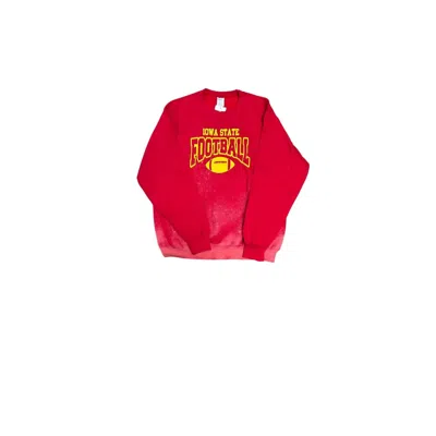 Sorelle Women's Collegiate Bleach Splatter Sweatshirts In Red