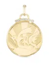 Sorellina Peace Coin 18k Yellow Gold Diamond Pendant In Gold