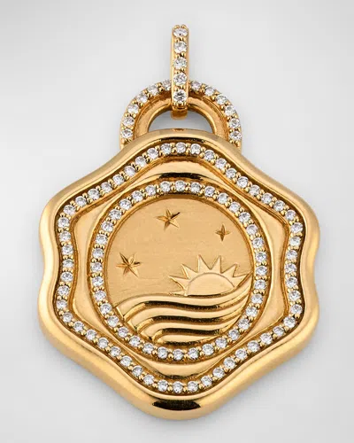 Sorellina 18k Yellow Gold Pendant With Gh-si Diamonds
