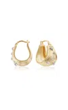 Sorellina Constellation 18k Yellow Gold Diamond Hoop Earrings