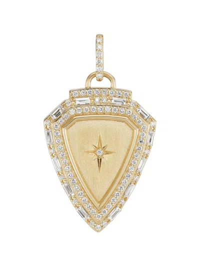 Sorellina Diamond Shield Pendant Necklace In Gold