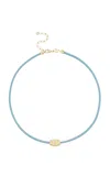 Sorellina Electric Dreams Cord 18k Yellow Gold Diamond Necklaces In Blue