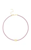 Sorellina Electric Dreams Cord 18k Yellow Gold Diamond Necklaces In Purple