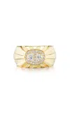 Sorellina Electric Moonbeam 18k Yellow Gold Diamond Band In Gold