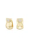 Sorellina Electric Moonbeam 18k Yellow Gold Diamond Earrings In Gold
