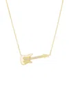 Sorellina Guitar 18k Yellow Gold Diamond Necklace