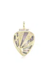 Sorellina Guitar Pick 18k Yellow Gold Multi-stone Pendant