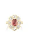 Sorellina Peace Flower 18k Yellow Gold Diamond Ring