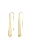 Sorellina Ziggy Drop 18k Yellow Gold Diamond Earrings