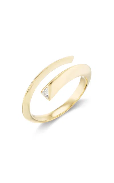 Sorellina Ziggy Trillion 18k Yellow Gold Diamond Ring In Gold