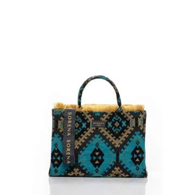 Sorena Handmade Almyra Tote Bag In Blue