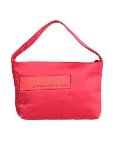 Soriano Van Gaever Woman Handbag Red Size - Cotton, Polyester, Elastane