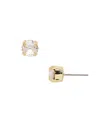 Sorrelli Simple Stud Earrings In Crystal/gold In Multi