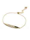 Sorrelli Women's Halcyon Cursory Crystal Slider Bracelet In Bright Gold-tone Finish