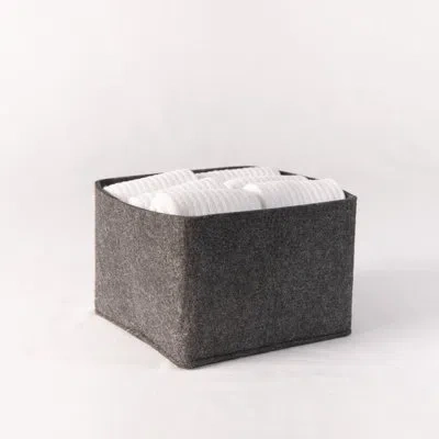 Sortjoy Flex Felt Storage Bin - Petite In Black