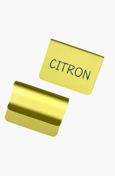 Sortjoy Label Clips In Citron