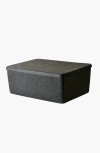 Sortjoy The Sculpted Bin In Carbon - Set Of 3