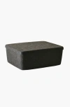 Sortjoy The Sculpted Bin In Carbon - Set Of 3