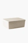 Sortjoy The Sculpted Bin In Stone - Set Of 3