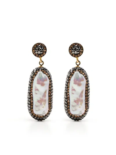 Soru Baroque Pearl Earring In White