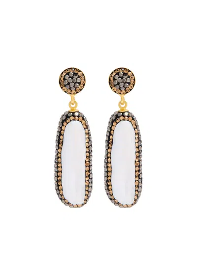 Soru Jewellery Baroque Pearl 18kt Gold-plated Drop Earrings