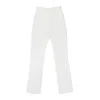 Sos Steve Smith Double Satin White Women's Straight Pants In White