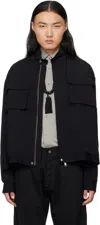 Soshiotsuki Black Inverness Flare Jacket In Black