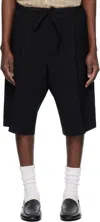 Soshiotsuki Black Wool Judo Shorts In Black