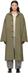 Soshiotsuki Gray Reversible Sewing Makushita Coat In Grey