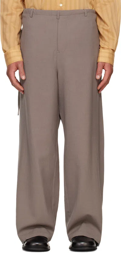 Soshiotsuki Gray Wide Judo Trousers In Grey