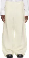 Soshiotsuki Off-white Linen Washer Wide Judo Trousers In White