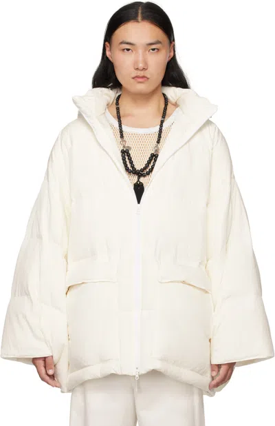 Soshiotsuki White Kimono Sleeve Down Jacket