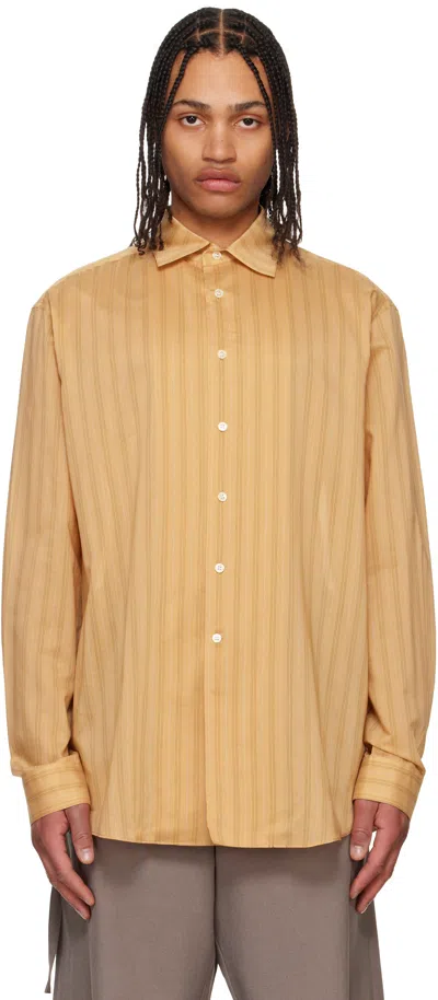Soshiotsuki Yellow Vintage Lawn Shirt