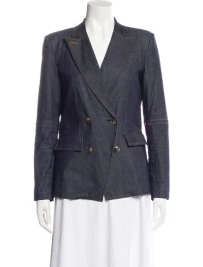 Pre-owned Sosken Blazer In Blue