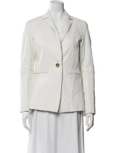Pre-owned Sosken Blazer In White