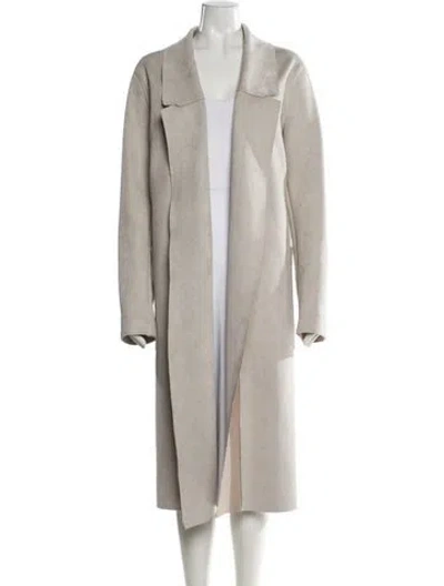 Pre-owned Sosken Coat In Neutral