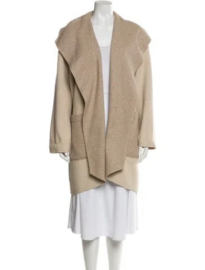 Pre-owned Sosken Coat In Neutral